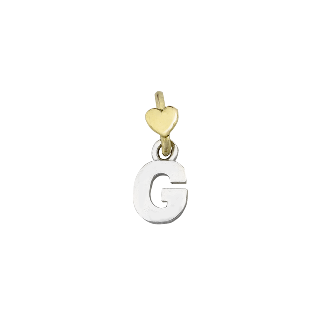 Lettere lne10k.g-g contromaglia oro giallo 9kt
